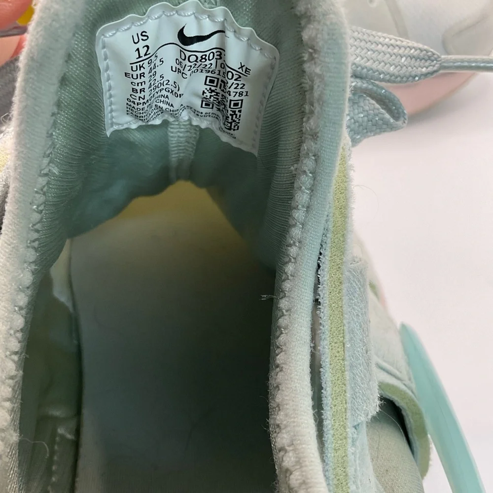 NIKE AIR HUARACHE CRAFT SHOE CASUAL LIGHT SILVER/OCEAN BLISS/PINK SZ 12